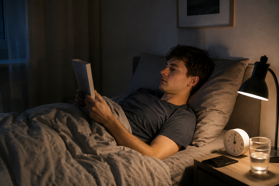 Routine du soir apaisante avec lecture avant de dormir