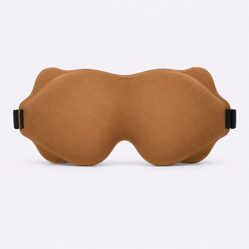 Masque de sommeil 3D ergonomique coloris caramel 